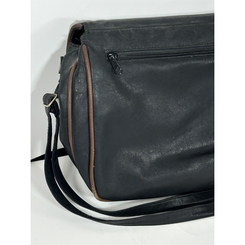 VTG Monte Carlo 1925 Grand Prix de Monaco Messenger Bag Leather 1990s Distressed - Picture 9 of 13